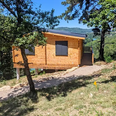 Cabanes Et Lodges Du Belvedere Serrieres-sur-Ain Exterior photo